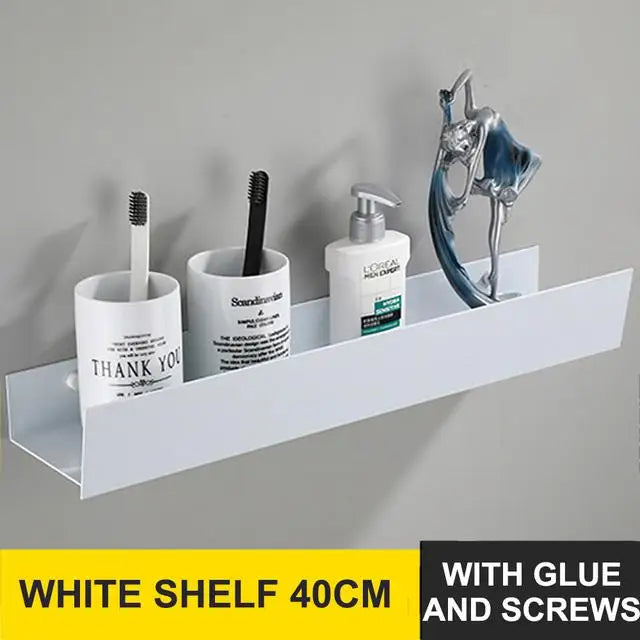 étagère murale pour rangement de salle de bain et cosmétiques - vue 8 sur 13