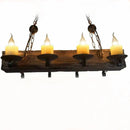 Lustre Antique en bois et métal