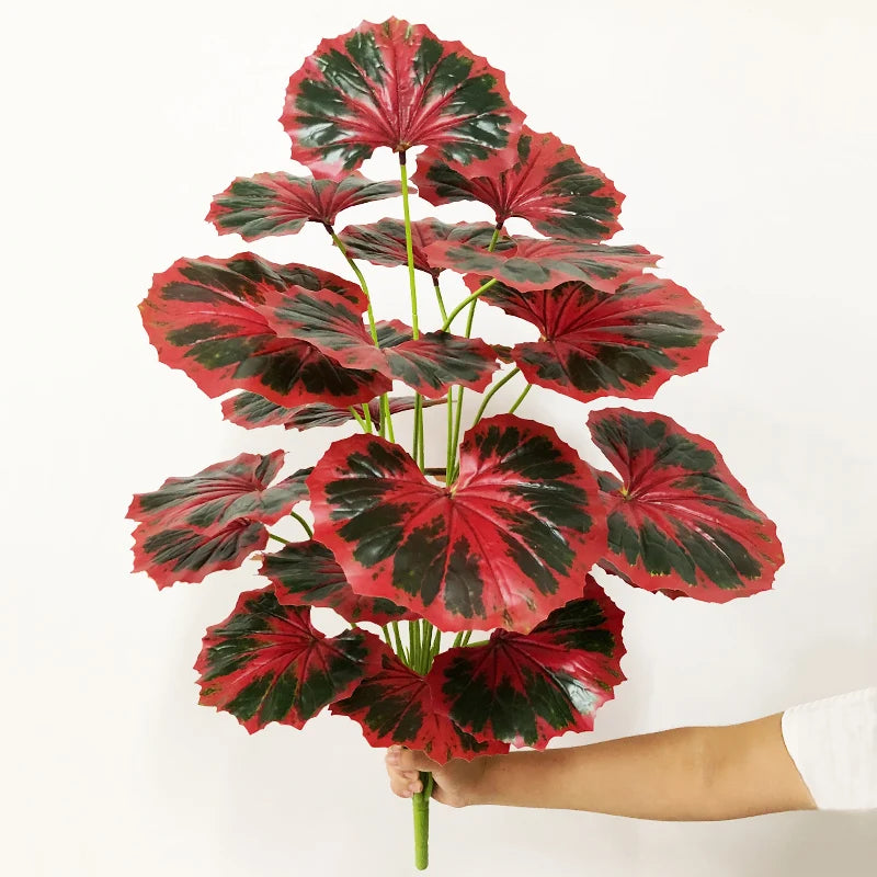 feuilles tropicales monstera palmier artificiel pour décoration intérieure - vue 12 sur 18