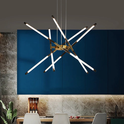 Moderne nordische LED-Pendelleuchte für den Innenbereich – Dekorative Design-Deckenleuchte - vue 7 sur 6
