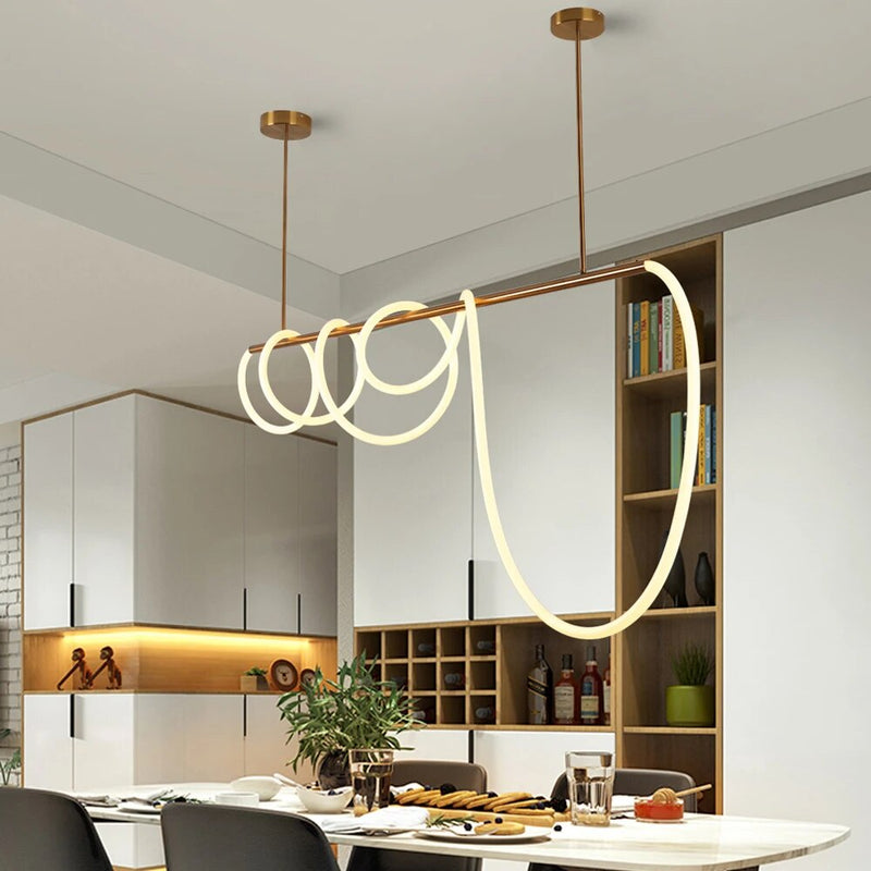 lampes lumière led suspension moderne
