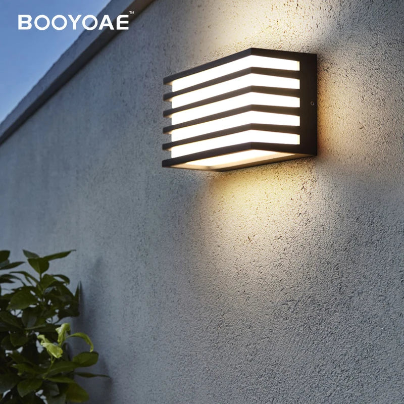 Éclairage extérieur moderne Stripe entrée escalier porte phare balcon maison jardin porche terrasse étanche applique murale - vue 3 sur 7