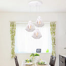 suspension industrielle vintage cage fer art diamant led