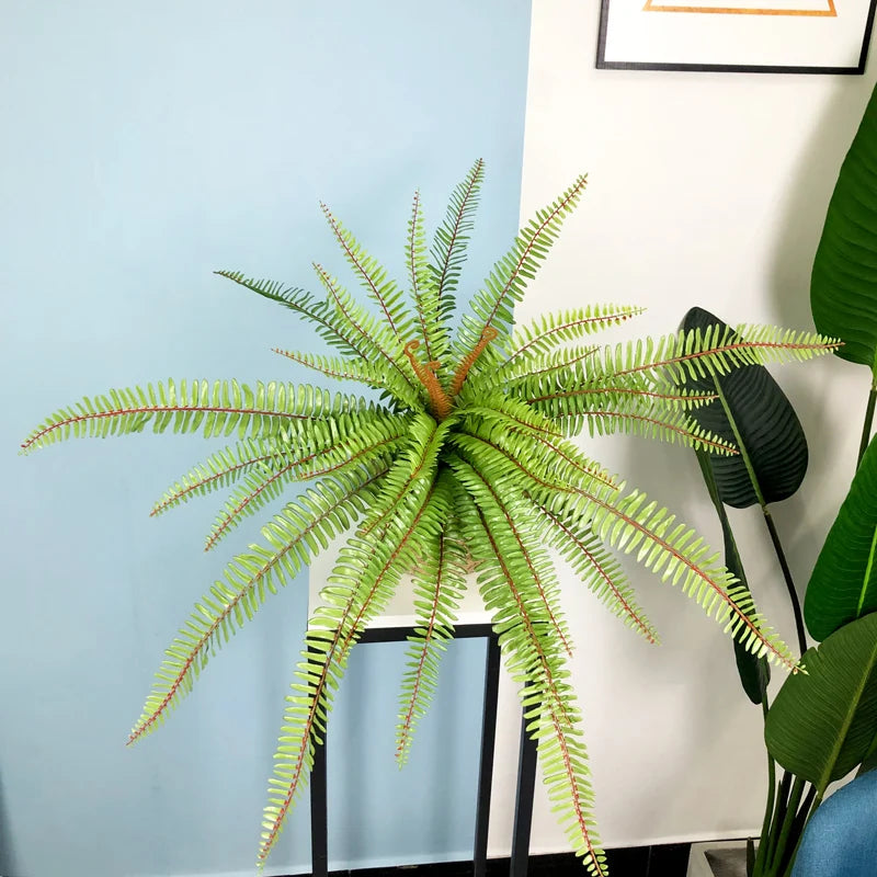grande fougère artificielle palmier pour décoration extérieure tropicale - vue 7 sur 8
