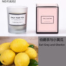bougie parfumée romantique en cire de soja artisanale avec huiles essentielles