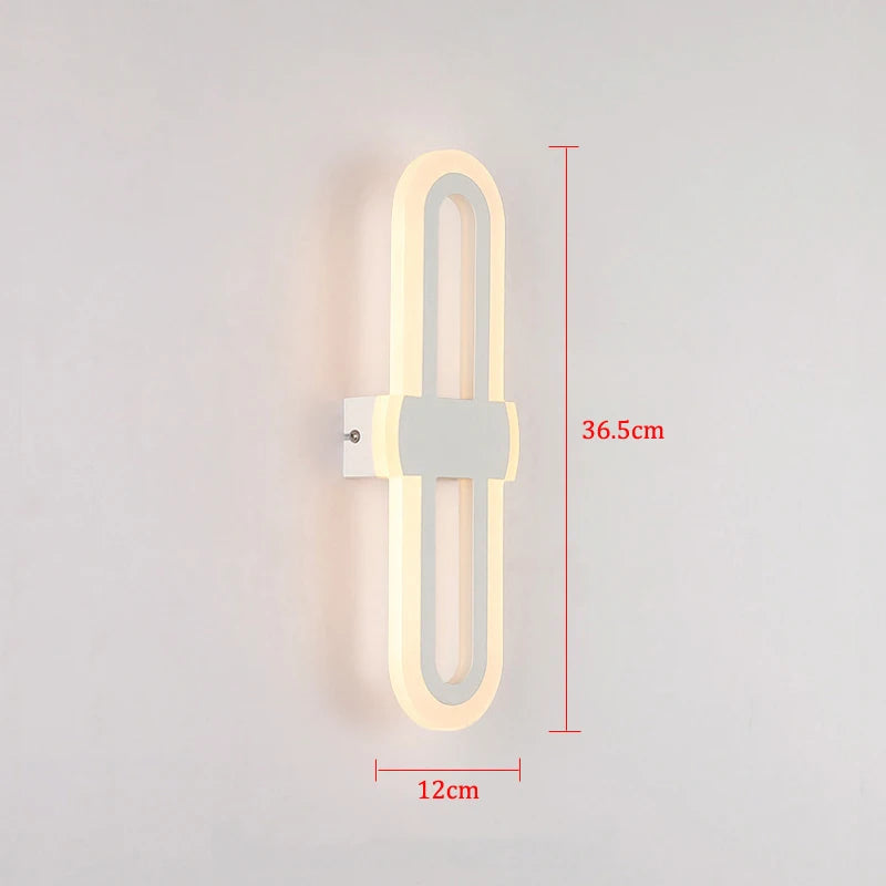 applique murale led moderne pour décoration allée couloir