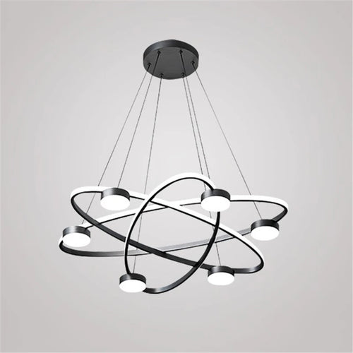 Postmoderne LED-Pendelleuchte aus Acryl im nordischen Design - vue 2 sur 8