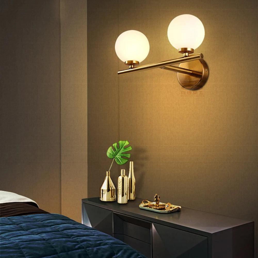 applique murale led intensité variable verre bain miroir chambre coucher 85-265v - vue 4 sur 8