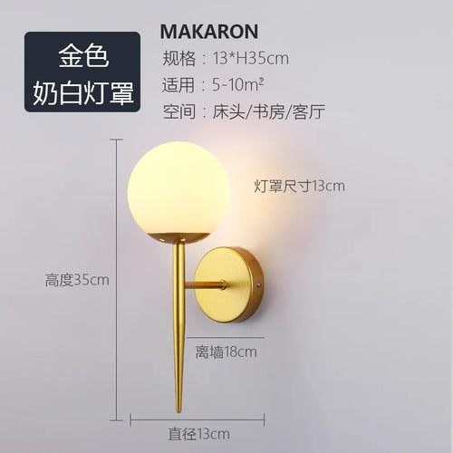 Moderne Wandleuchte aus Glas für die Innendekoration - vue 10 sur 10
