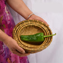 Natural Eco-Friendly Handmade Bamboo Basket, Rattan Storage Basket, Fruit, Vegetables, Bread, Home Organizer