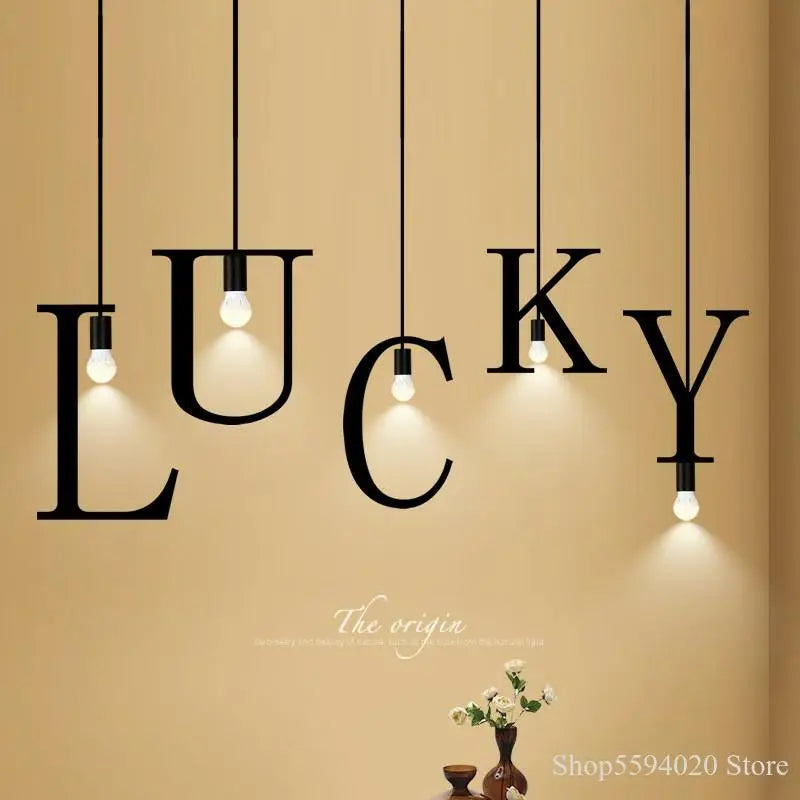 suspension nordique diy love luminaire décoratif pour loft et bar - vue 5 sur 29