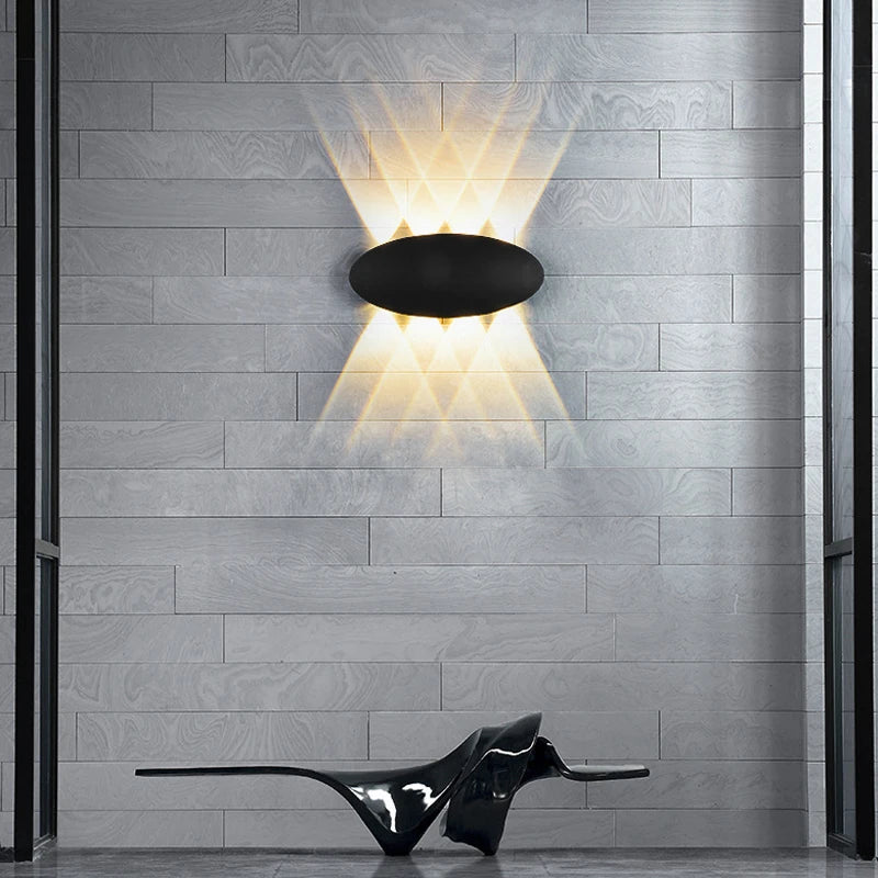 Moderne LED-Außenwandleuchte wasserdicht minimalistisch - vue 3 sur 18