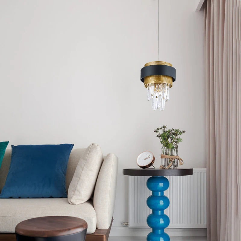 lustre en cristal de luxe design postmoderne pour intérieur élégant - vue 5 sur 7