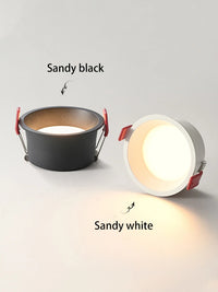 led downlight encastré anti-éblouissement en aluminium pour éclairage intérieur