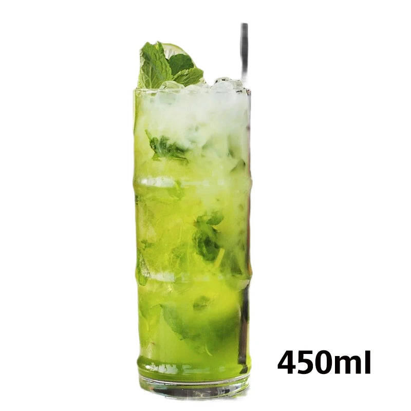 Verres cocktail cristal style collins stries elegantes lot