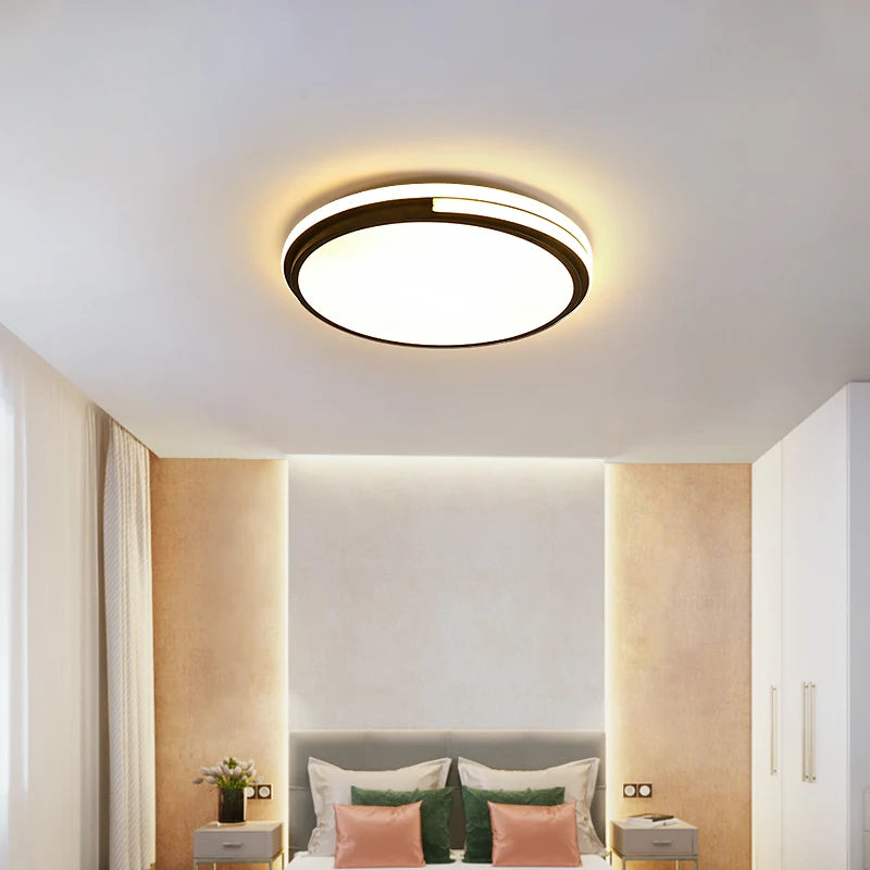 plafonnier led rond avec luminosité réglable pour intérieur - vue 7 sur 8