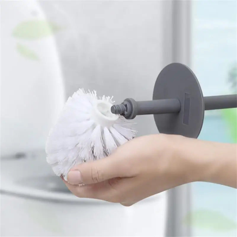 brosse de toilette moderne avec couvercle et design élégant - vue 5 sur 9