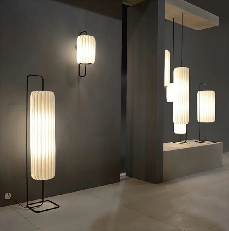 lampadaire en soie design artistique pour intérieur moderne - vue 4 sur 8