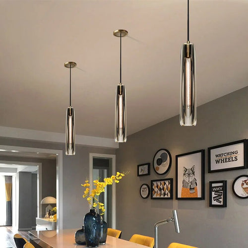 Suspension en cristal de luxe postmoderne entièrement en cuivre