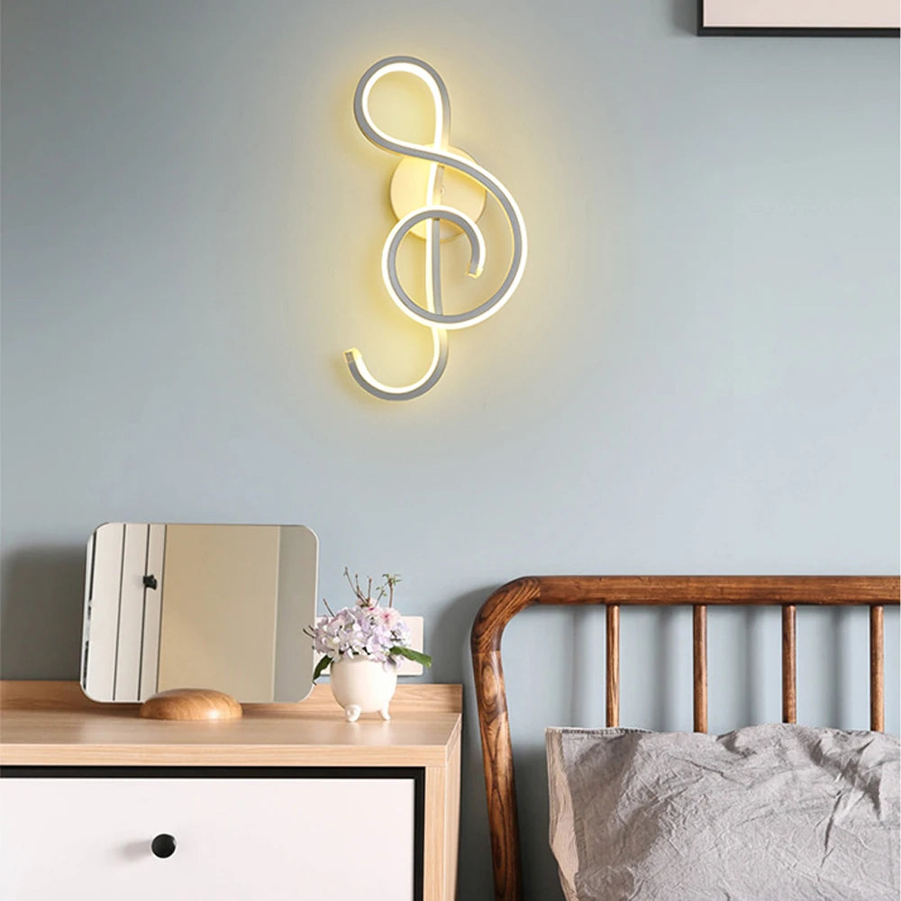 applique murale led moderne style nordique en aluminium - vue 3 sur 11