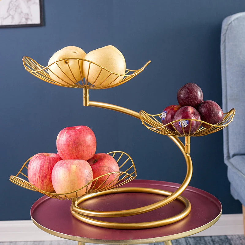 Fruit Basket, 3 Tier Fruit Basket Bowl Vegetable Organizer for Kitchen, Detachable Vegetable Storage，Fashion Fruit Bowl