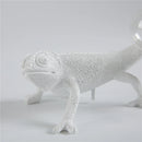 lampe de table led mignon lézard nordique en résine