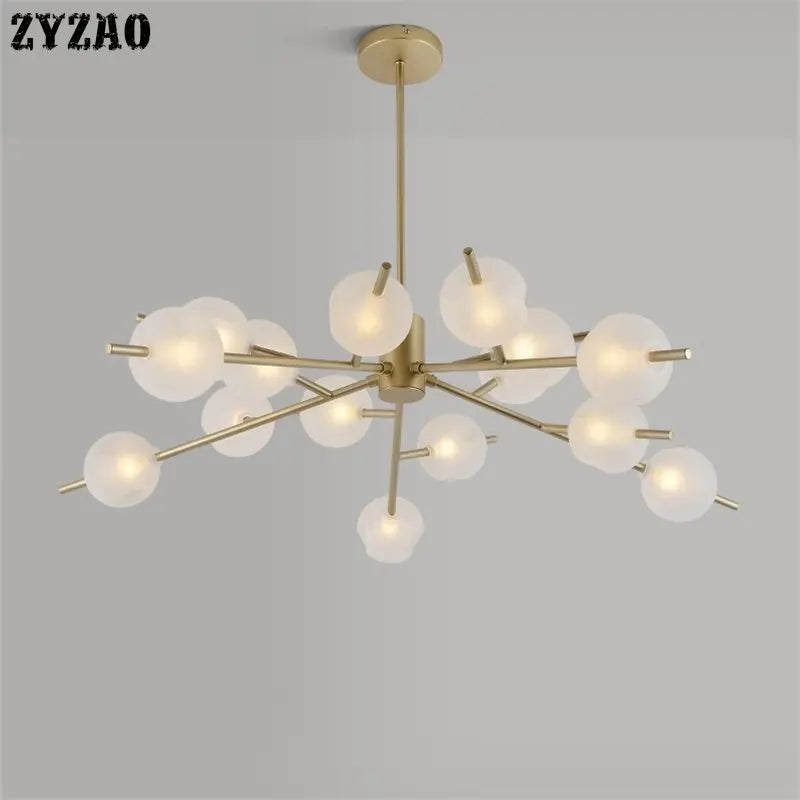 suspension moderne en verre pour décoration intérieure élégante - vue 2 sur 12