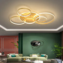 lustre éclairage variable noir moderne salon foyer
