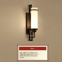 Applique murale lampe moderne minimaliste lampe de chevet chambre salon TV fond balcon couloir éclairage 	 Style chinois