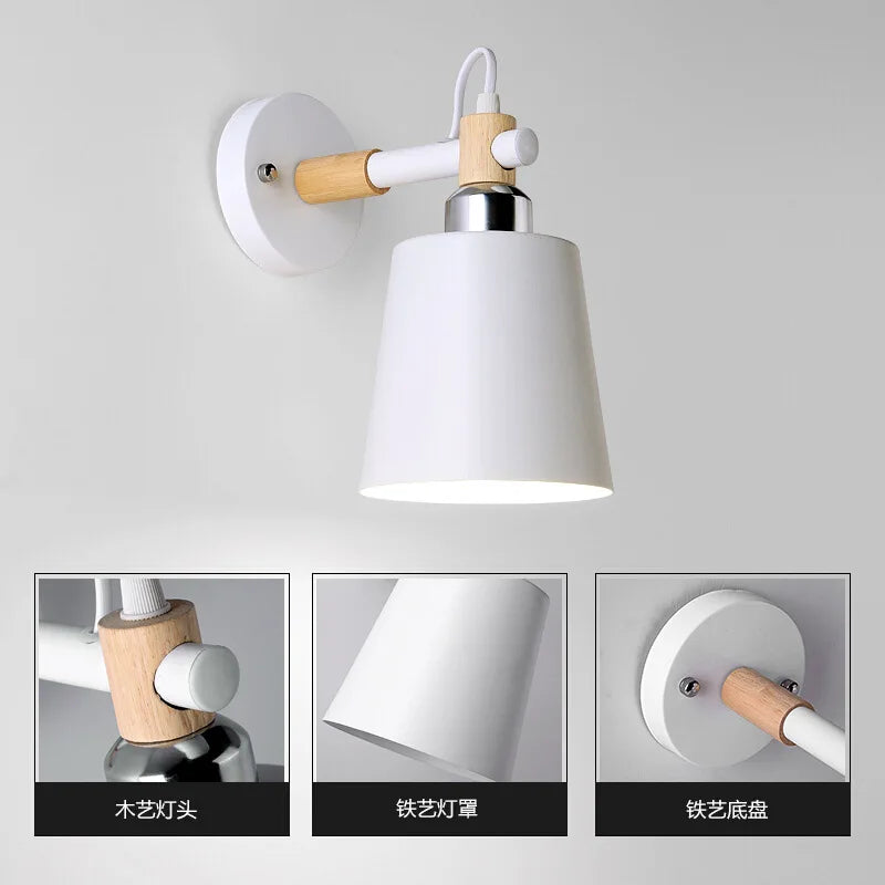 applique murale macaron design moderne pour led luminaires décor luminaria - vue 6 sur 9