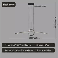 Suspension LED moderne créatif suspension maison intelligente Alexa