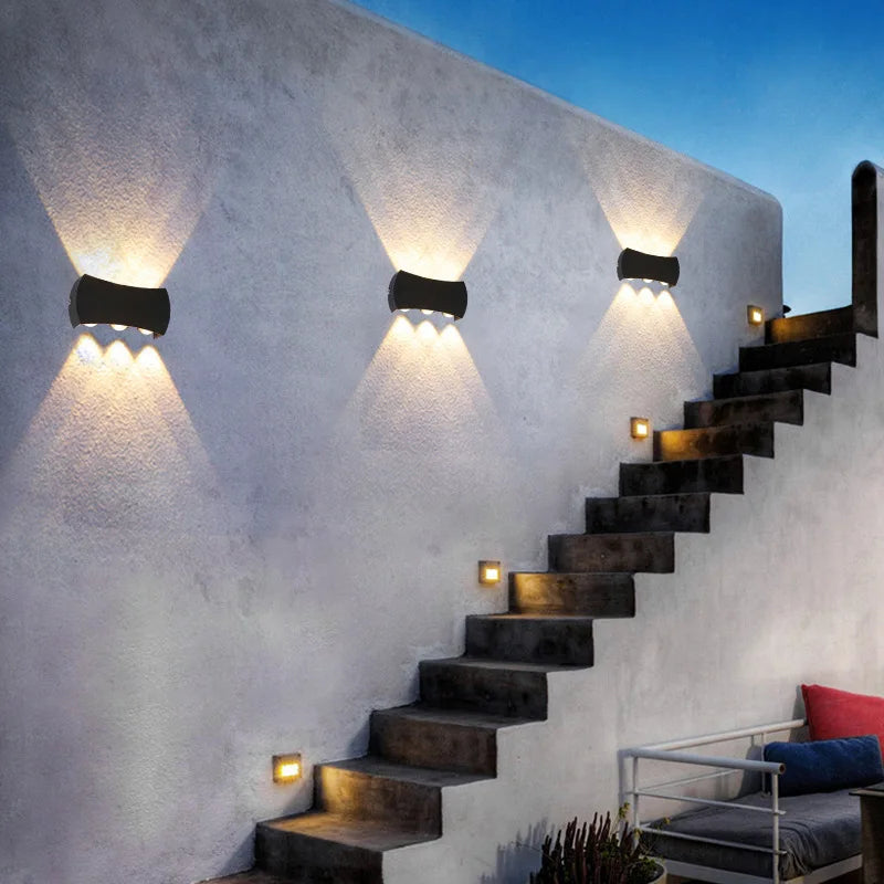 Moderne LED-Außenwandleuchte wasserdicht minimalistisch - vue 5 sur 18