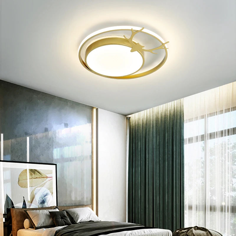 plafonnier moderne décoratif pour intérieur avec lumières led - vue 3 sur 10