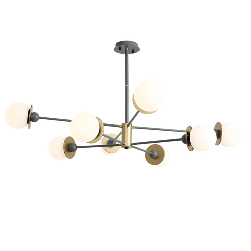 lustre moderne boule de verre pour éclairage intérieur décoratif