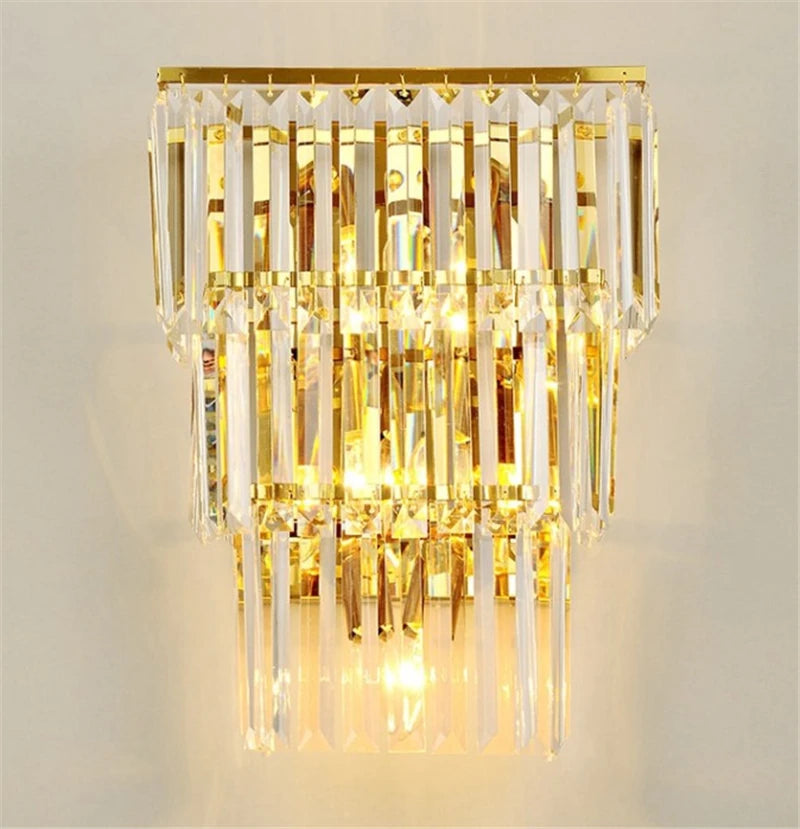 applique murale moderne led en cristal design élégant pour intérieur - vue 7 sur 23