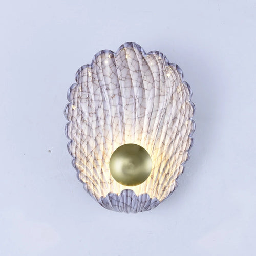 applique murale nordique coquille lumineuse pour intérieur décoratif