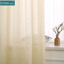 Rideau tulle carreaux style europeen pour salon chambre
