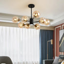lustre moderne design haricot magique en verre intérieur