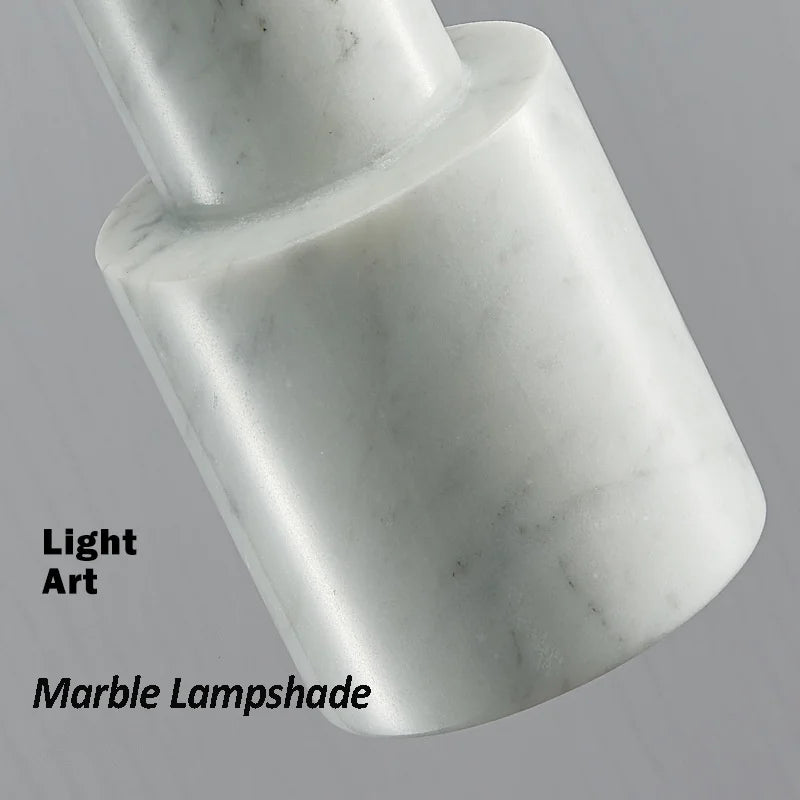 lampe de poche créative en forme de marbre pour décoration nordique led - vue 7 sur 8