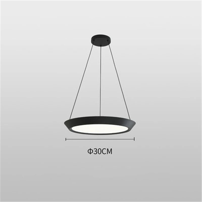 Moderne LED-Pendelleuchte rund für dekorative Innenbeleuchtung