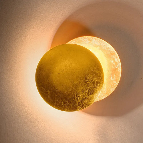 Applique LED ronde or cuivre moon eclipse - vue 2 sur 11