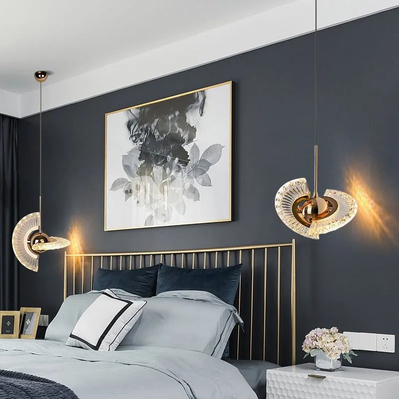 suspension nordique rotatif led multi-style rond - vue 6 sur 8