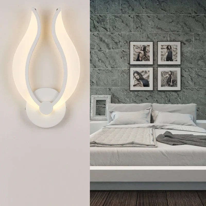 applique murale led acrylique moderne éclairage décoratif - vue 4 sur 14