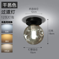 lampe de plafond nordique moderne boule de verre led
