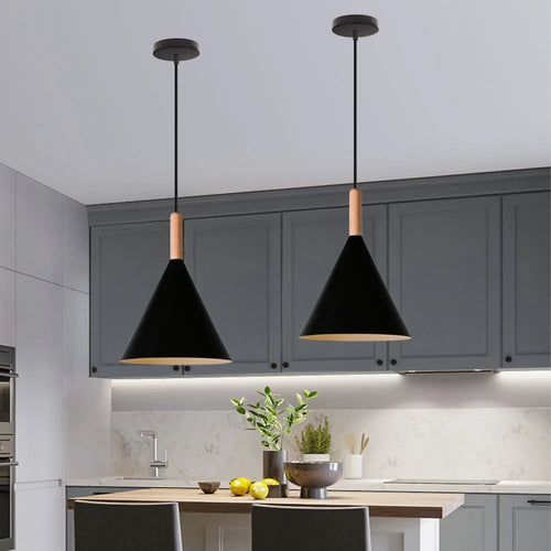 lampe led suspendue en bois design nordique moderne décorative