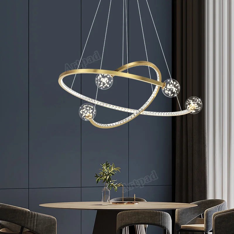 suspension en verre de luxe pour intérieur élégant - vue 4 sur 12