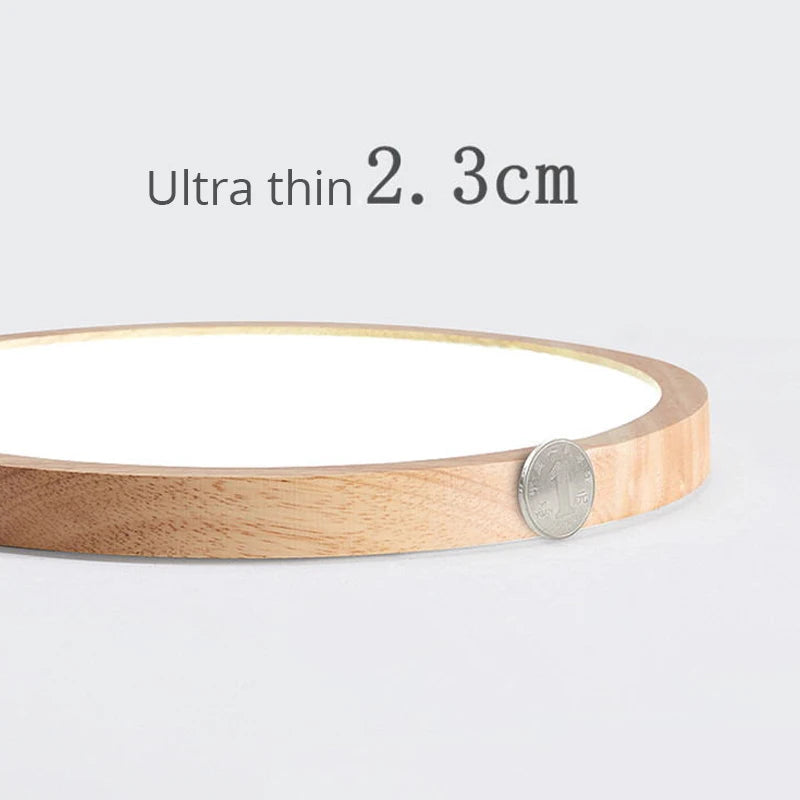 plafonnier led en bois véritable pour éclairage intérieur - vue 7 sur 14