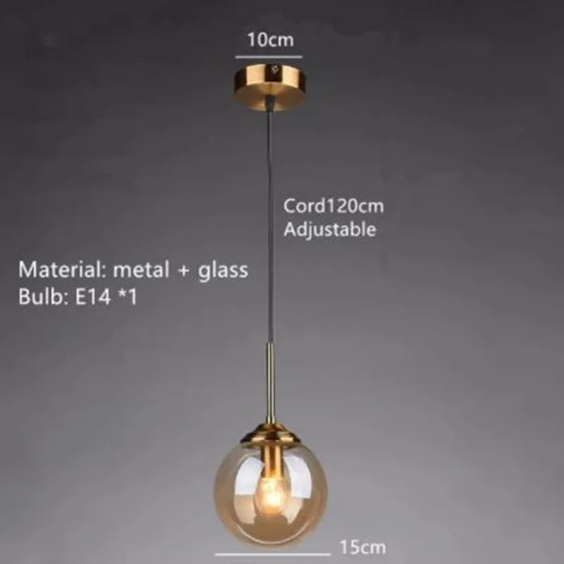Kreative Glas-Pendelleuchte für minimalistische Inneneinrichtung