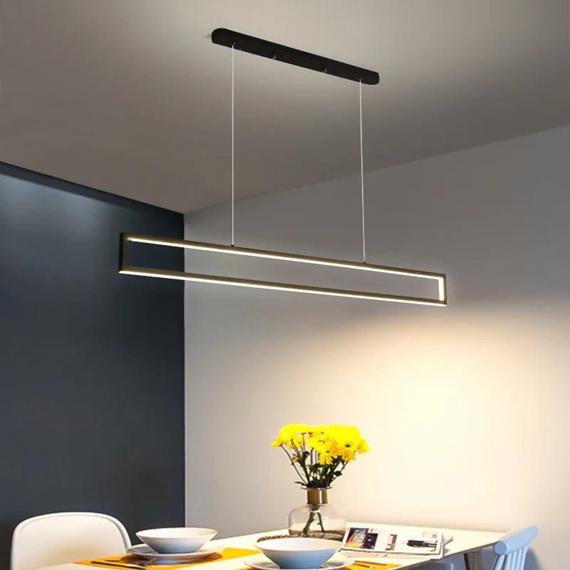 suspension led modernes rectangle pour intérieur