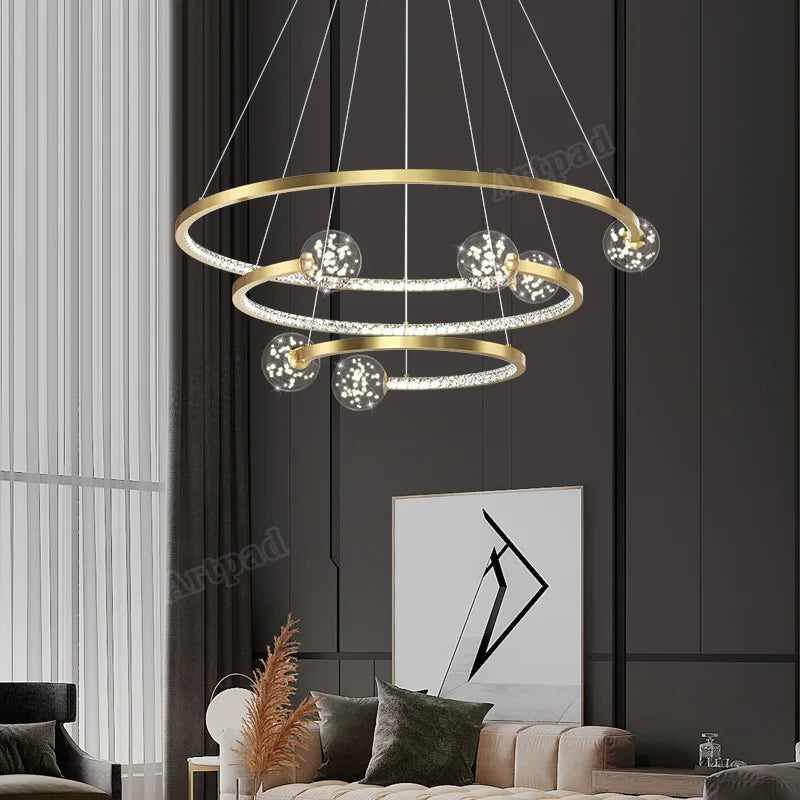 suspension en verre de luxe pour intérieur élégant - vue 2 sur 12